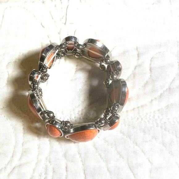 NWOT Orange Stone Bracelet - Picture 4 of 4